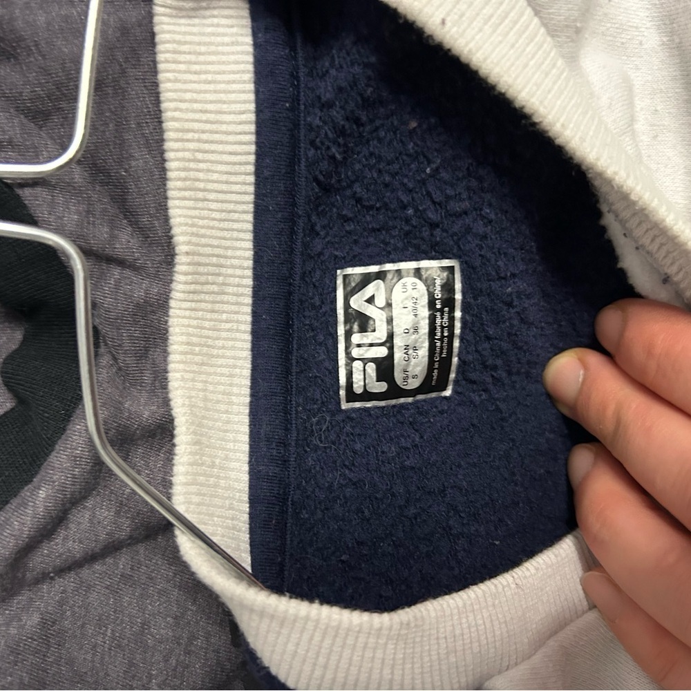 Fila Men's Crewneck Sweater in Navy, Red, and White - Picture 3 of 3